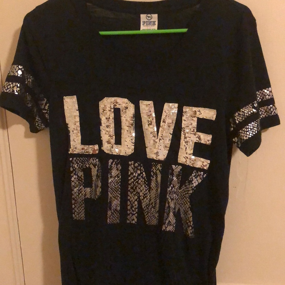 PINK Victoria Secret Sequin T-Shirt